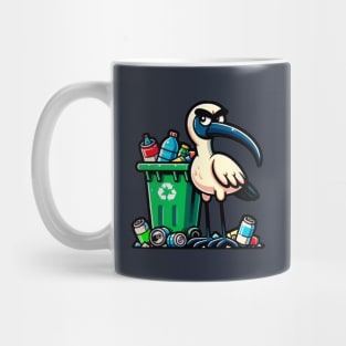 Funny Aussie bin chicken with attitude white ibis Mug